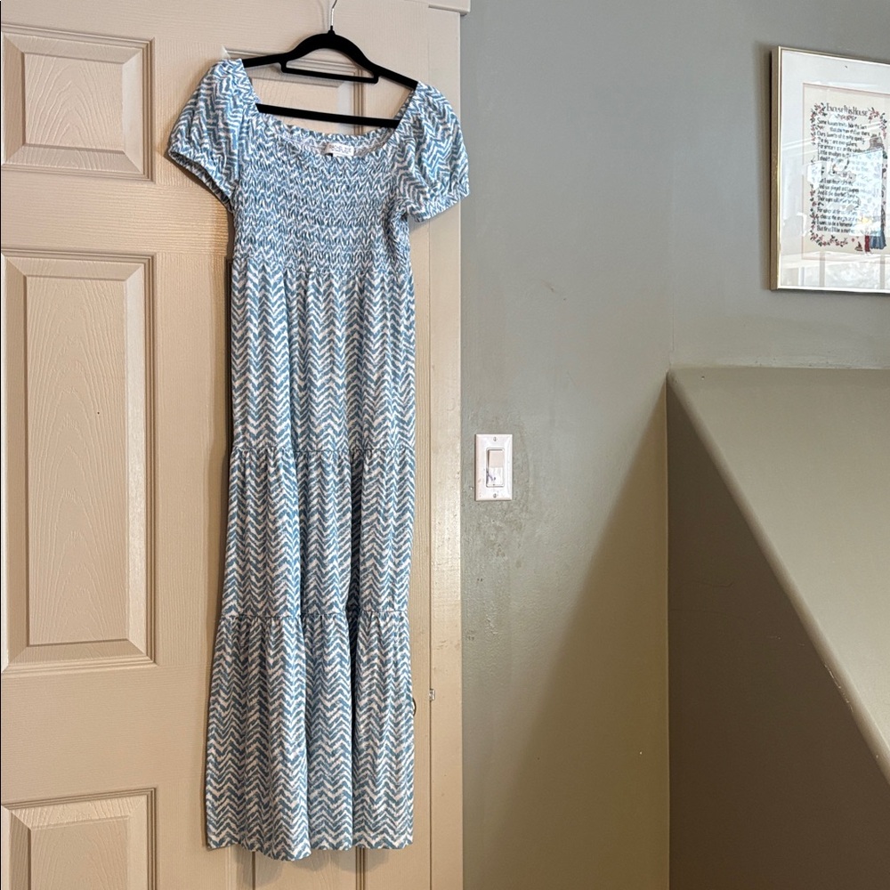 Rachel Zoe Chevron Full Length Maxi Dress, Size XS